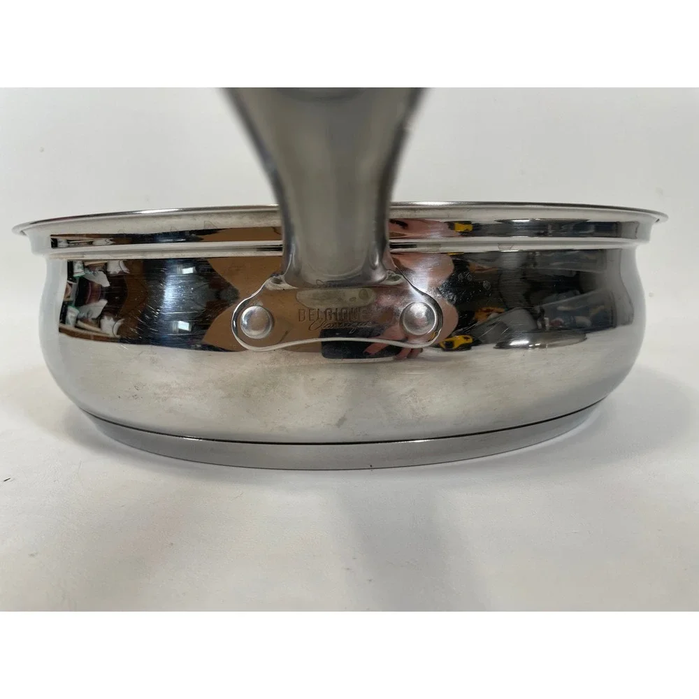 Belgique Classique 12.5 Inch Stainless Steel Everyday Pan Skillet Dome Lid 10549